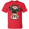 PUG DOG - Cute Pug Puppy Dj Wearing Headphones and Glasses T Shirt & Hoodie
