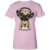 PUG DOG - Cute Pug Puppy Dj Wearing Headphones and Glasses T Shirt & Hoodie