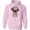 PUG DOG - Cute Pug Puppy Dj Wearing Headphones and Glasses T Shirt & Hoodie
